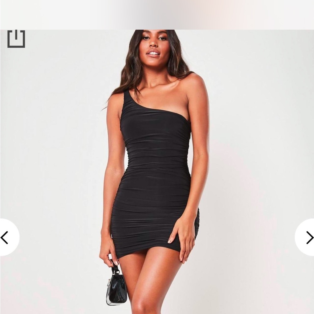 Misguided One-Shoulder Dress